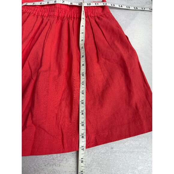 NWOT Andrea Iyamah ETI‎ Coral High Waist Linen Shorts Size M - Picture 6 of 8